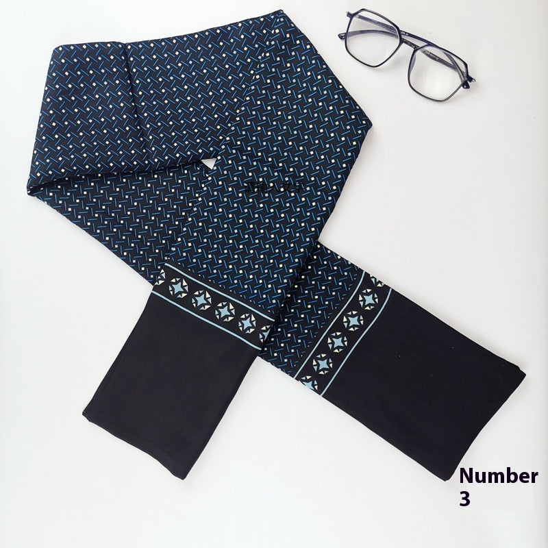 Men's Silk Cashmere Business Long Scarf