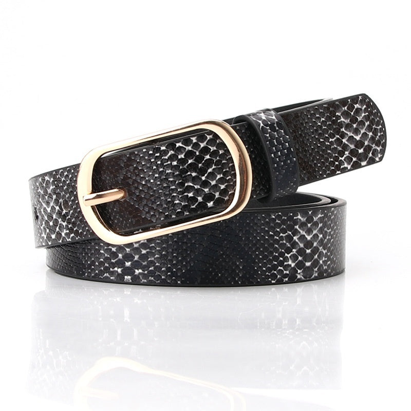 Fashion All-matching Pin Buckle Women's Belt