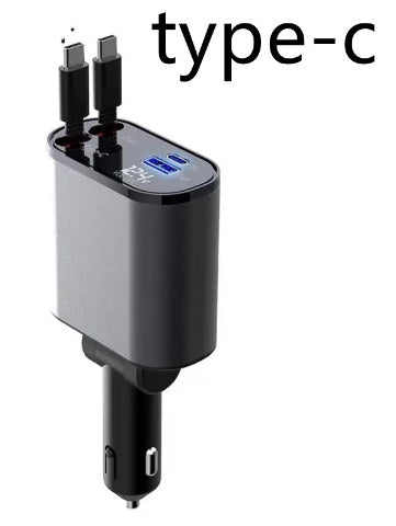 Metal Car Charger 100W USB Type C Adapter
