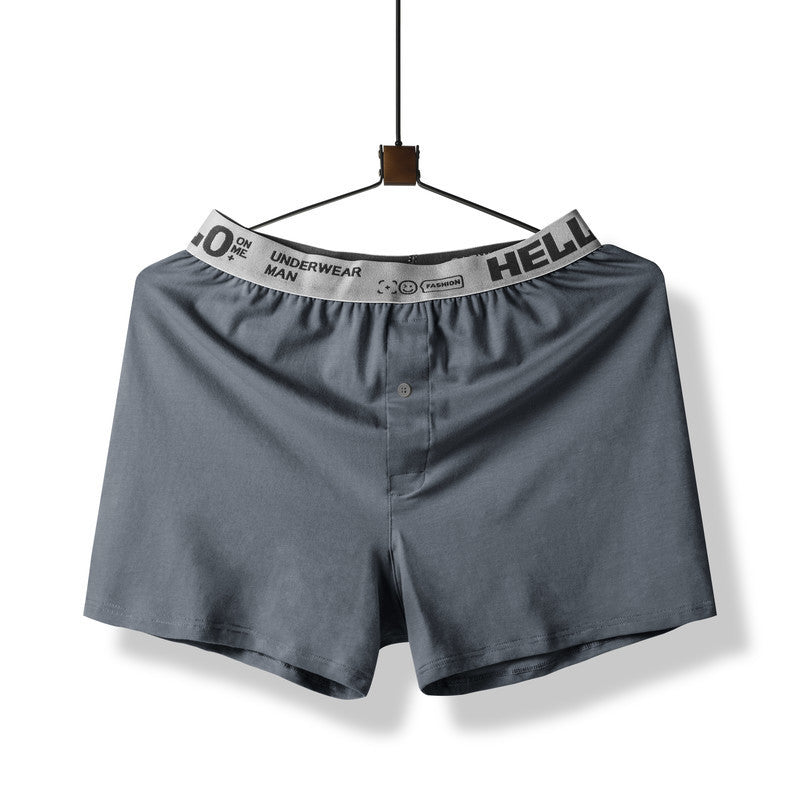 HELLO Men's Pure Cotton Loose Boxer Pants