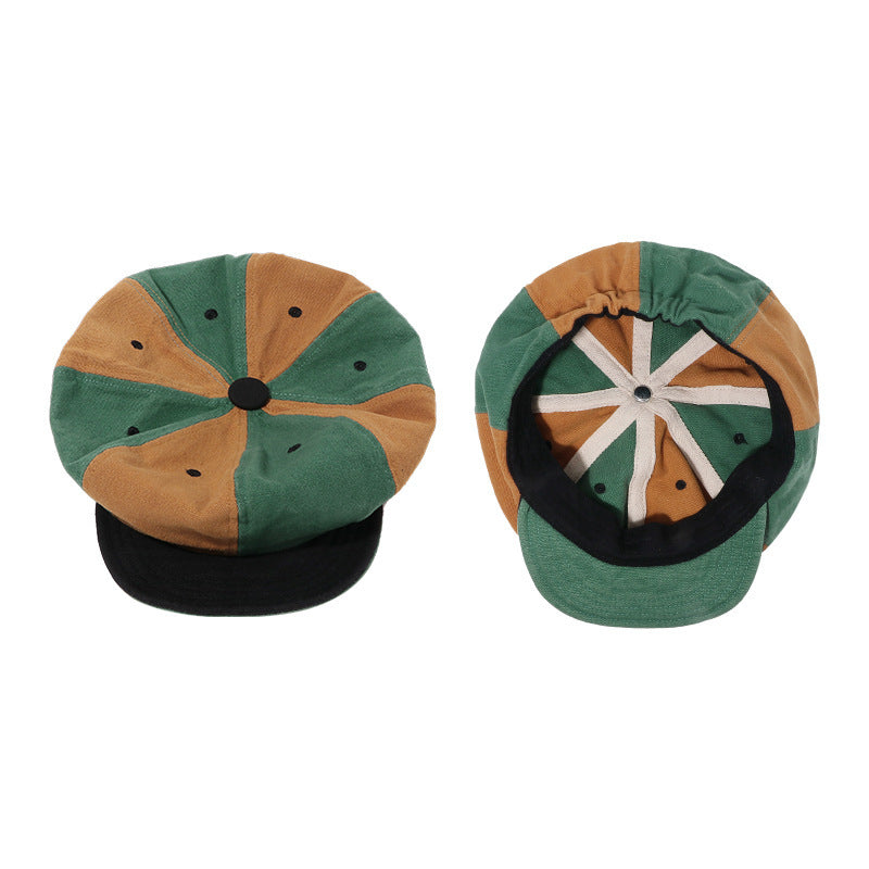 Color Matching Tension Beret Hat