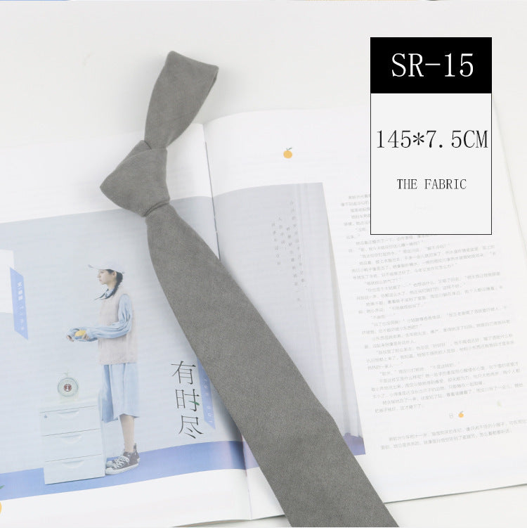 Korean Style Casual Suede Macaron 7cm Hand Tie