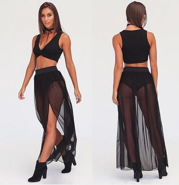 Solid Color Bohemian Holiday Skirt