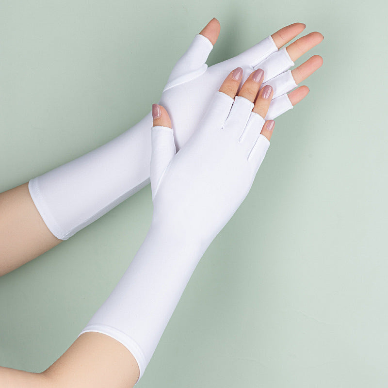 Long Half Finger Sun Protection Oversleeve