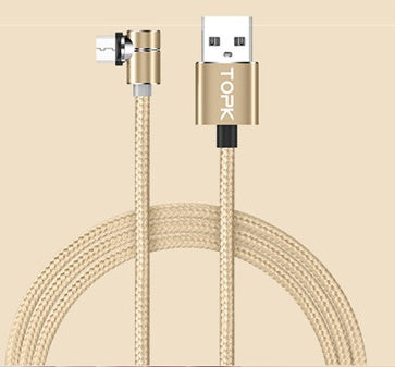 Magnetic Cable Micro Usb 360 Degree Rotate Charging Cord