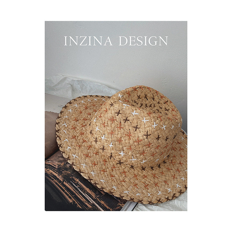 Retro Western Cowboy Style Straw Hat