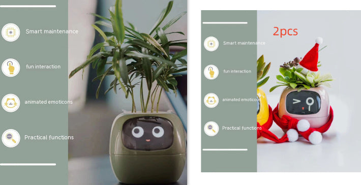 Smart AI Planter with Expressions and Sensors