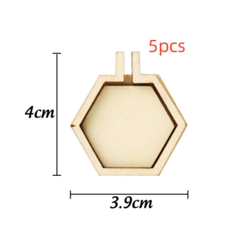 Wooden Mini Embroidery Frame Ornament