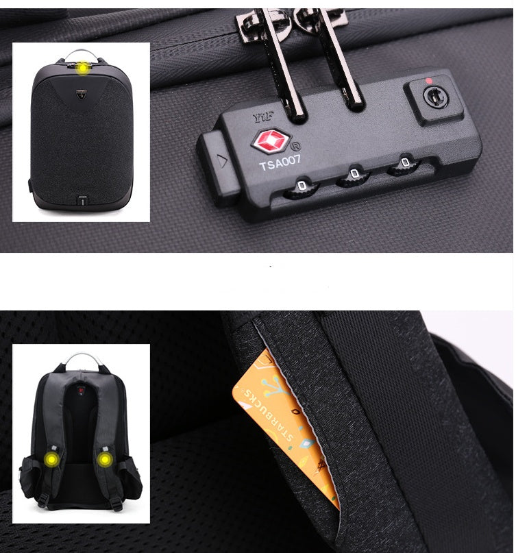 Anti-Theft 15.6-Inch Laptop Backpack: Versatile British-Style Business Bag