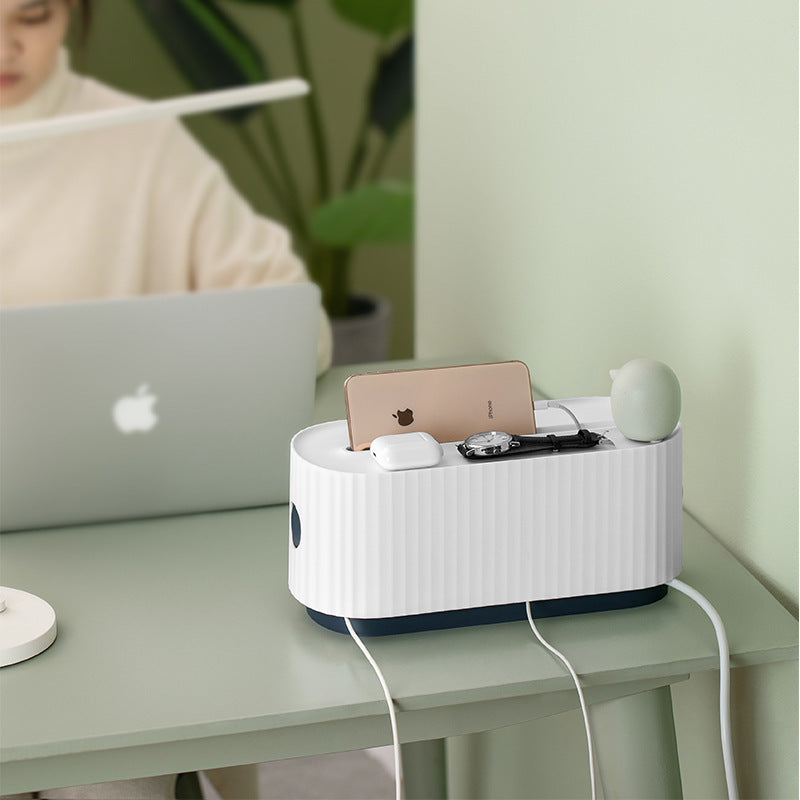 Power Strip Cable Storage Box Organizer