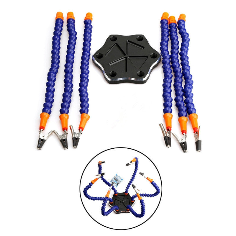 Six Jaw Aluminum Alloy Welding Station Tool