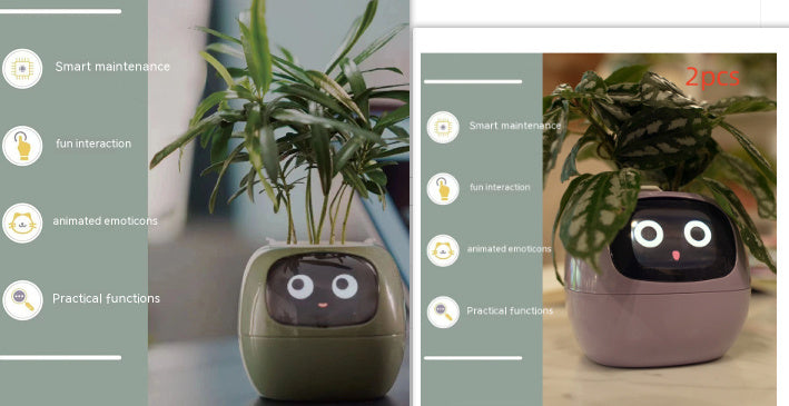 Smart AI Planter with Expressions and Sensors
