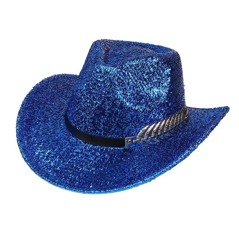 Party Dance Fluorescent Big Brim Colorful Cowboy Hat
