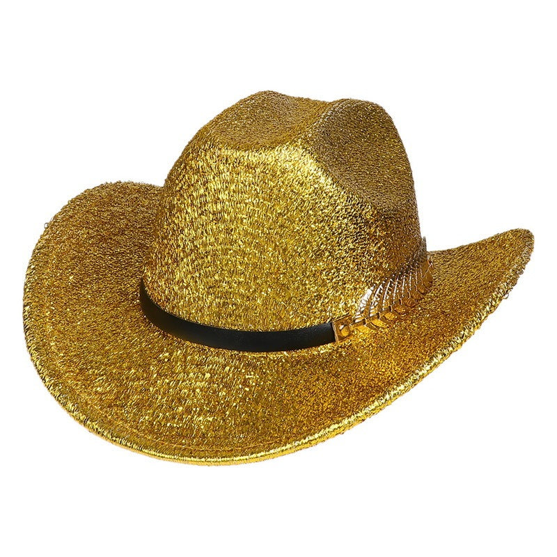 Party Dance Fluorescent Big Brim Colorful Cowboy Hat