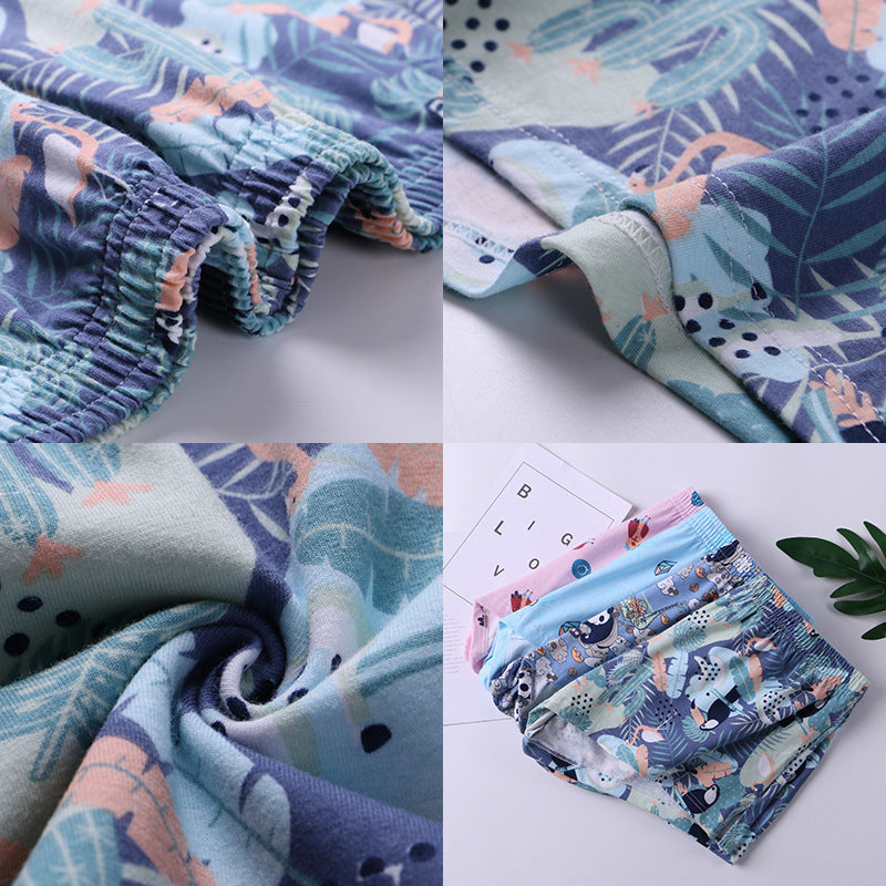 Men's Cotton Printed Boxers Loose Comfortable Personality
