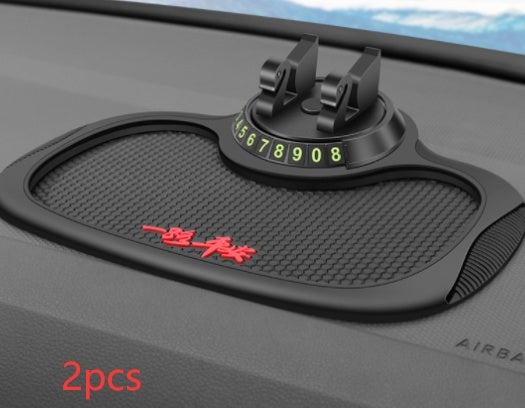 Non-Slip Car Phone Pad with Parking Number Card
