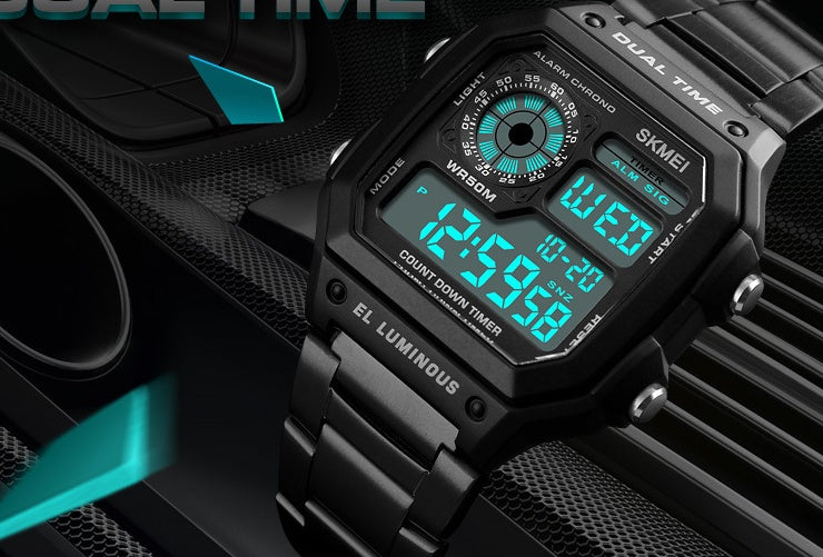 Business Steel Multi-Function Sports Watch
