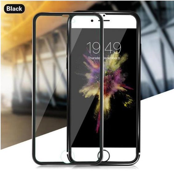 3D Aluminum Alloy Tempered Glass Protector for iPhone