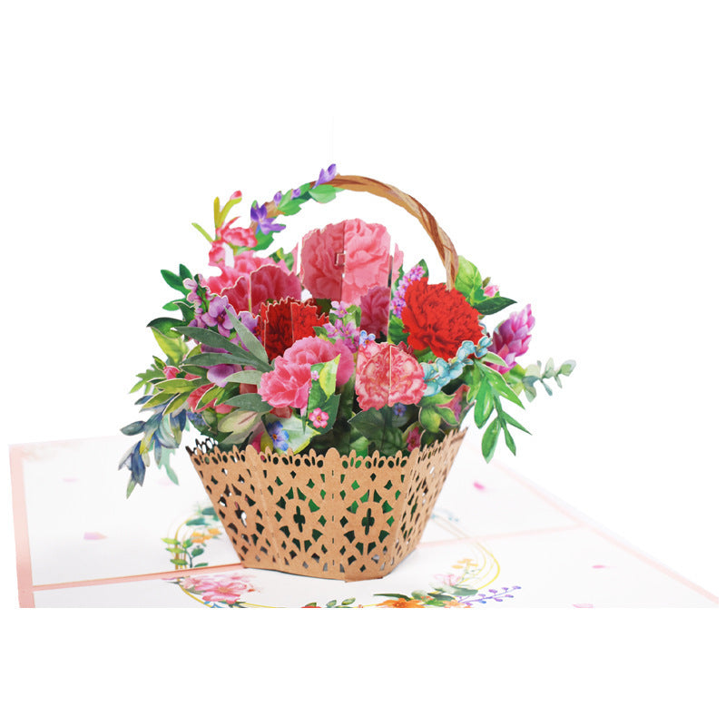 3D PopUp Flower Bouquet Greeting Cards Gifts