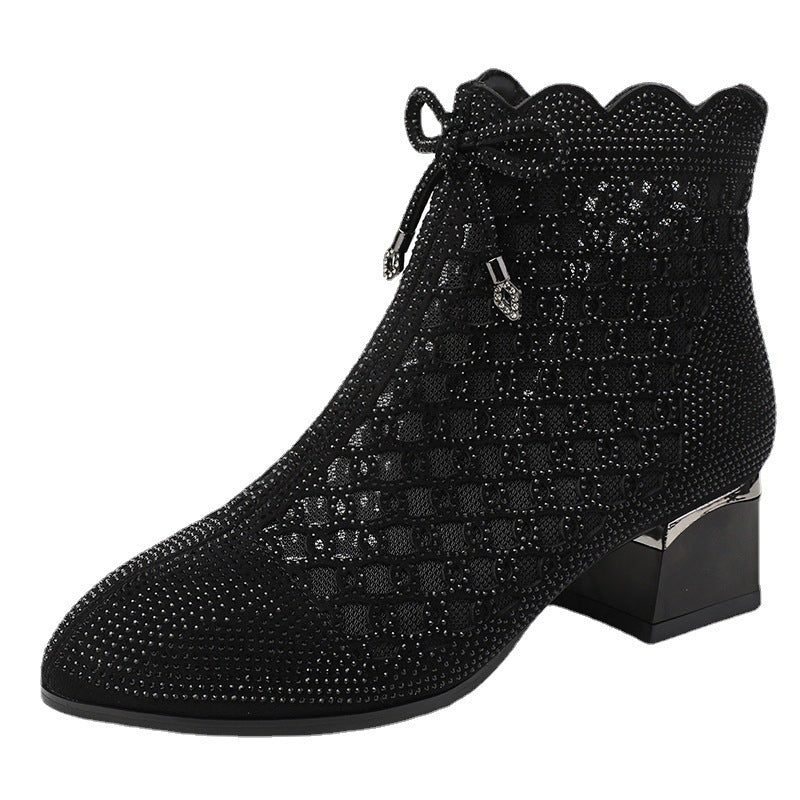 Summer Cutout Mesh Ankle Boots for Women