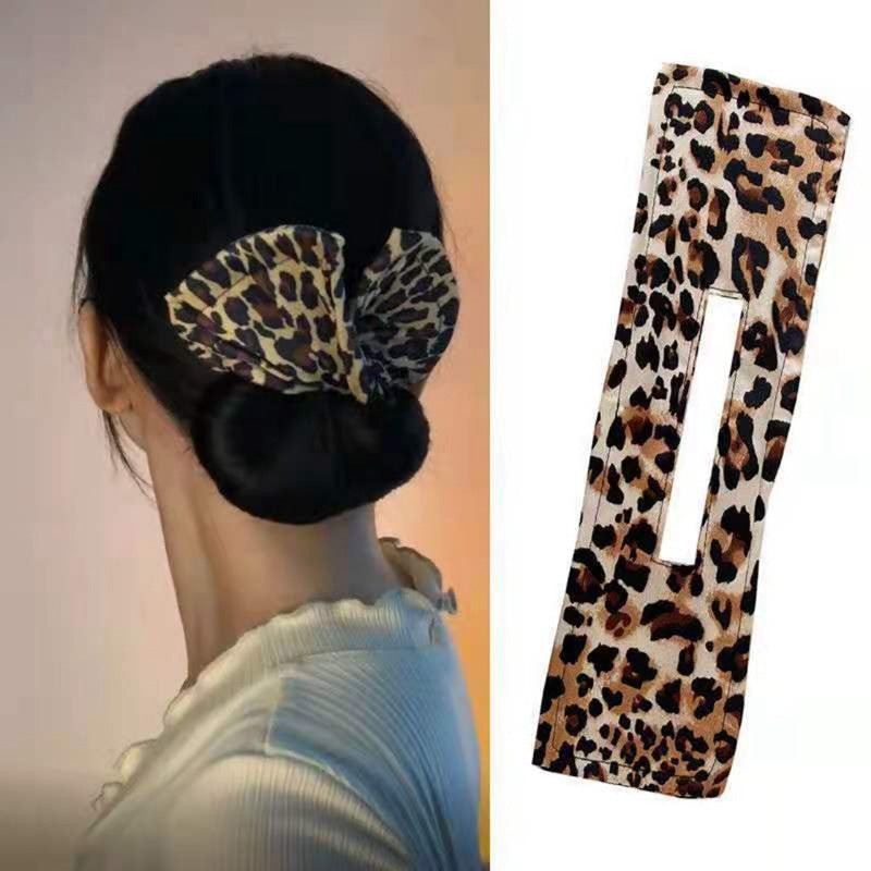 Leopard Knotted Wire Headband Hairpin