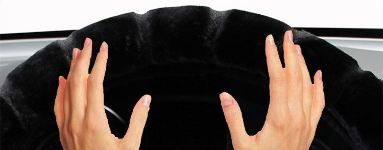 Velvet Plush Winter Steering Wheel Grip