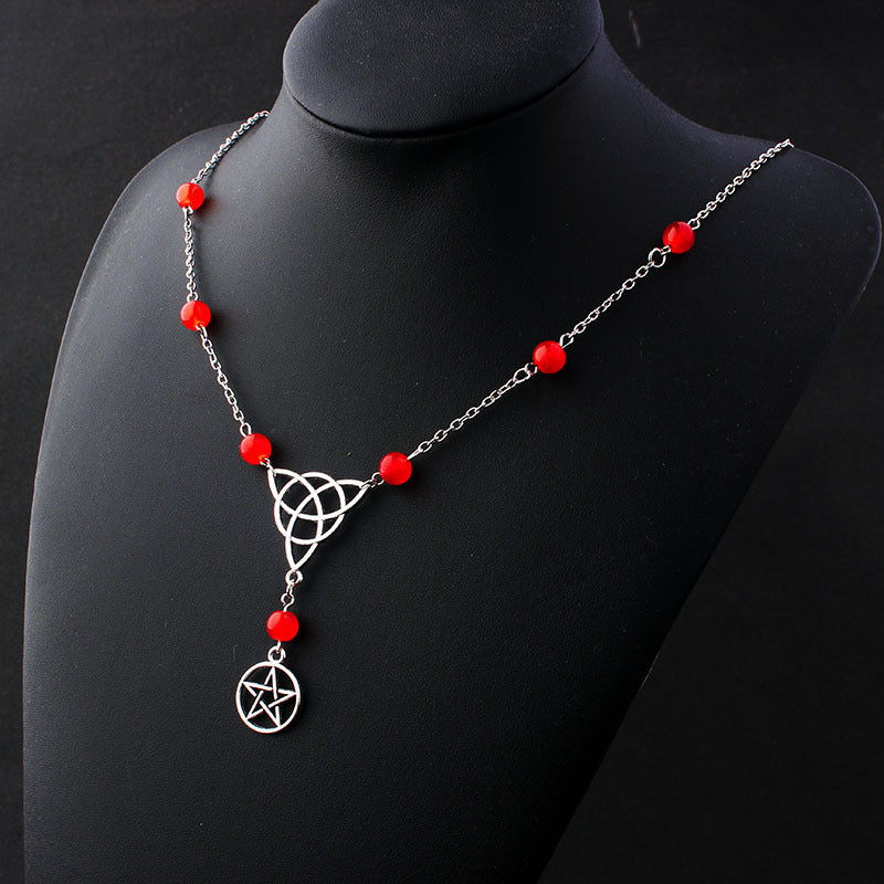 Gothic Pentagram Head Chain