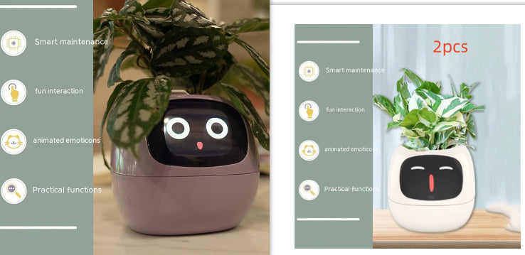 Smart AI Planter with Expressions and Sensors