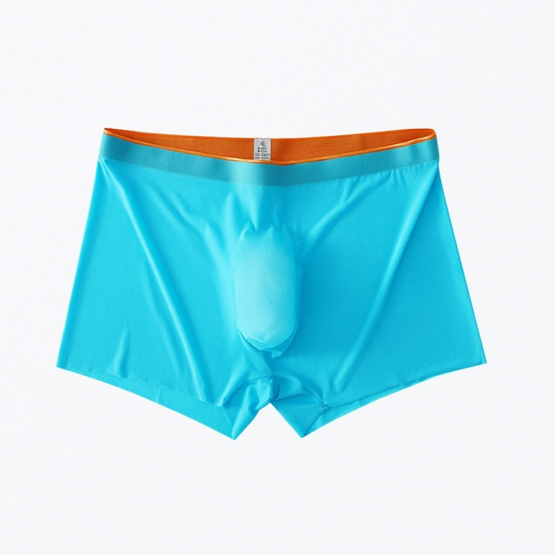Men's Ice Silk Seamless Boxers