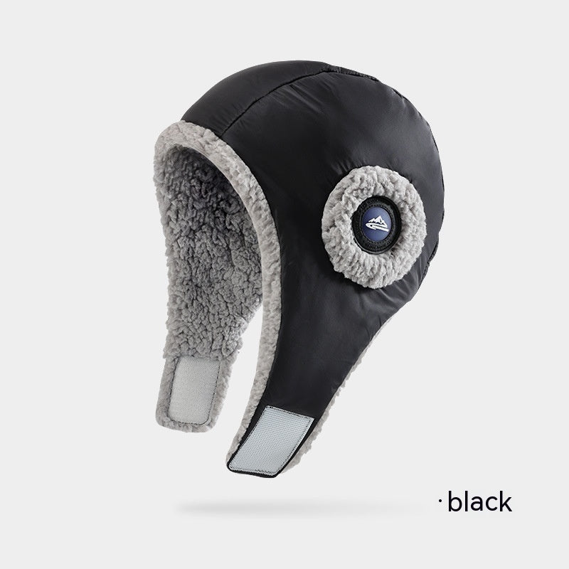Down Plush Windproof Waterproof Winter Hat