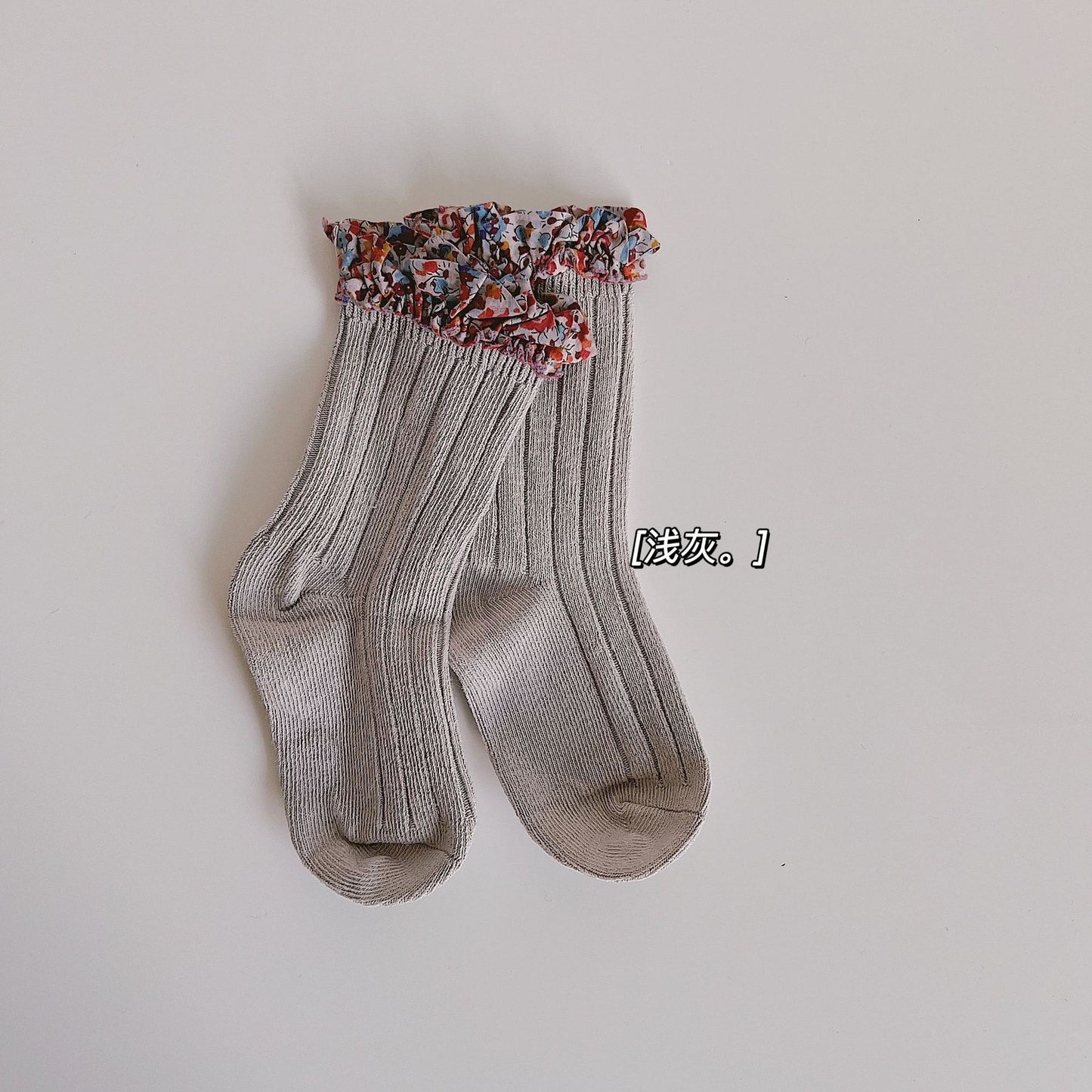 New Color Floral Lace Kid's Princess Socks