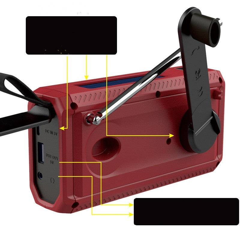 Solar Hand Crank Emergency Radio with Light
