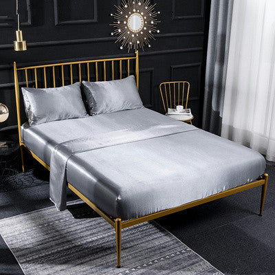 Satin Bedding Set 4 Pieces Queen King Size