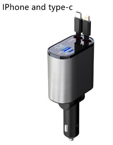 Metal Car Charger 100W USB Type C Adapter