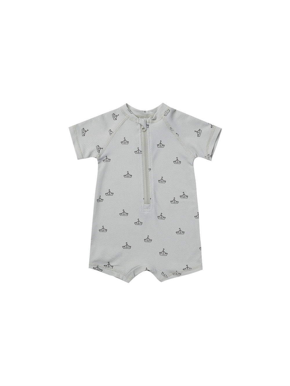 Boys And Girls Baby Short Sleeve Quick-drying Printing One-piece Swimsuit