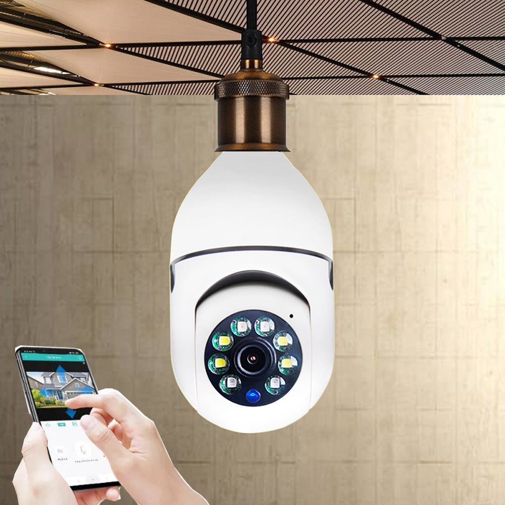 WiFi Bulb Camera 1080P 4X Zoom E27 5G Home Security Monitor
