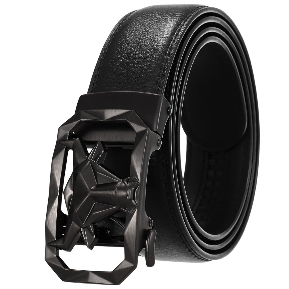 Fashion Men's Leather Belt Alloy Buckle