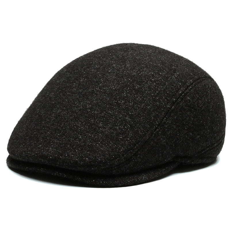 Outdoor Cycling Warm Short Brim Beret Ear Protection Hat