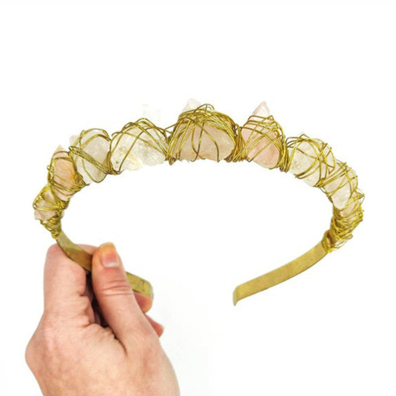 Quartz Crystal Wedding Crown