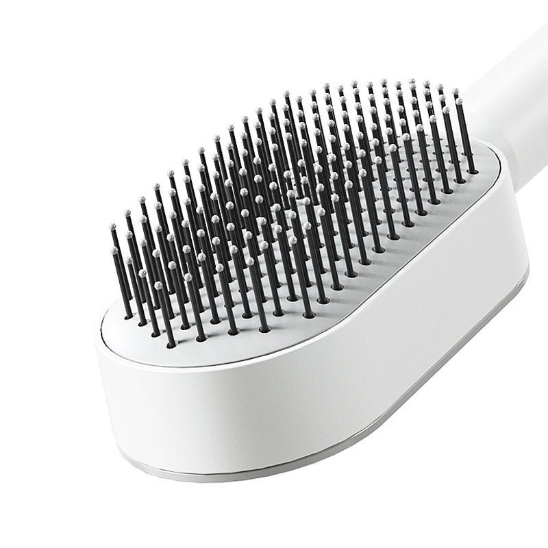 3D Air Cushion Massager Hairbrush with Self-Cleaning Feature