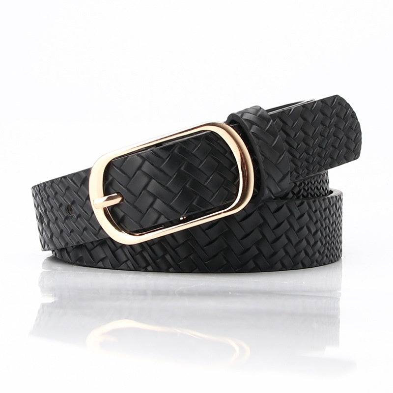 Fashion All-matching Pin Buckle Women's Belt