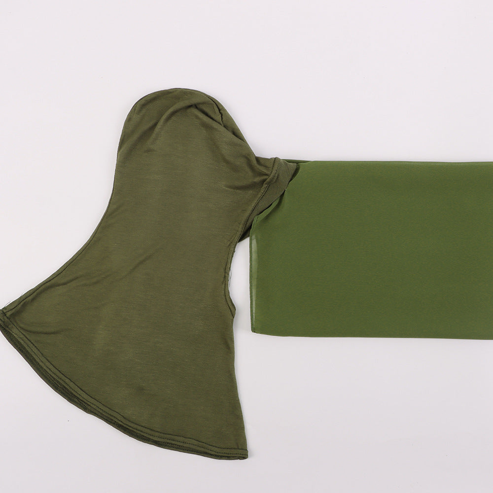 Modal Scarf Bottoming Hood Pearl Chiffon Women's Bag Scarf