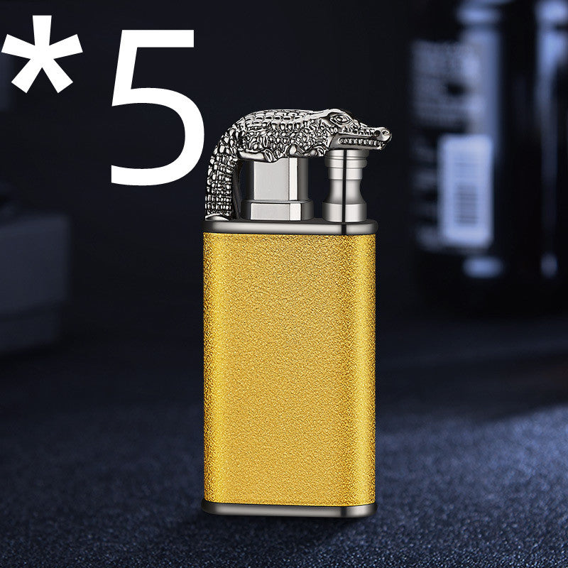 Blue Flame Double Fire Metal Lighter