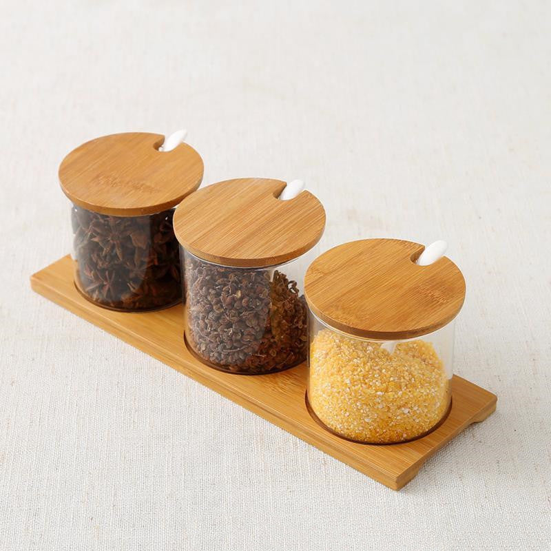 Seasoning Jar Bottle Set Household Salt MSG Box