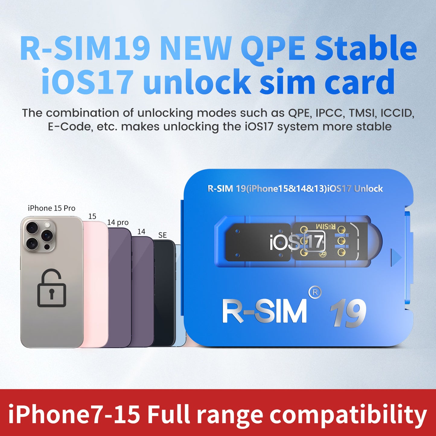 NEW QPE Stable iOS17 Unlock SIM Card CLUB RSIM 19