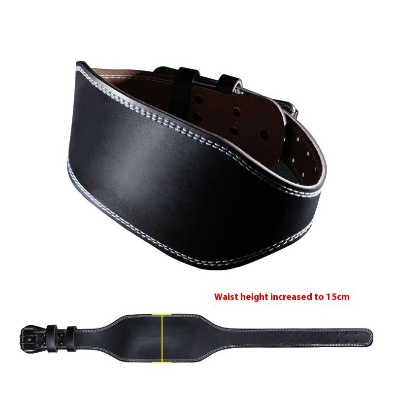 Cowhide Squat Strength Training Weightlifting Belt