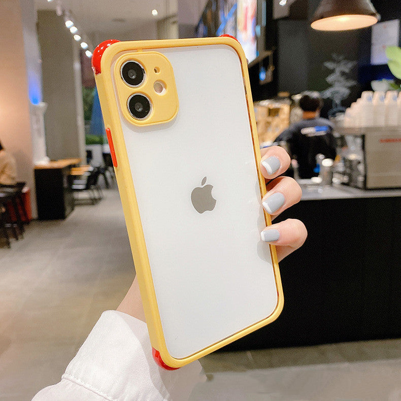 Fashion Mobile Phone Case Contrast Color Drop Resistance
