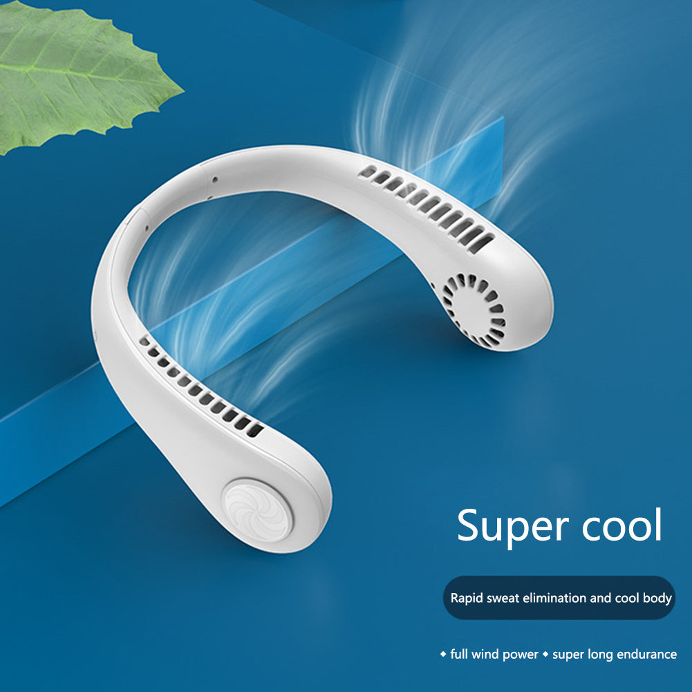 Portable Leafless Neck Fan 4000mAh Rechargeable