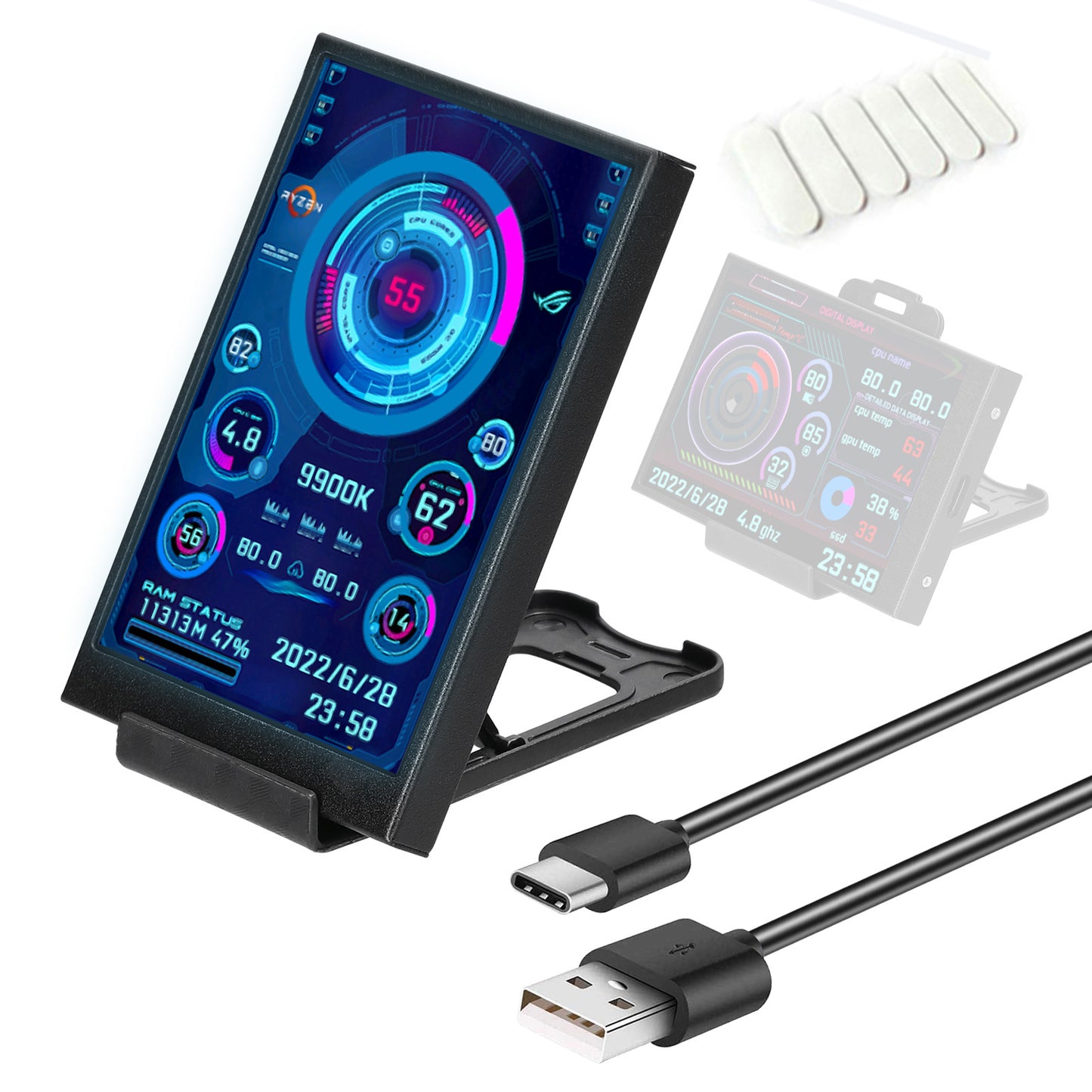 3.5-inch USB Chassis Monitor