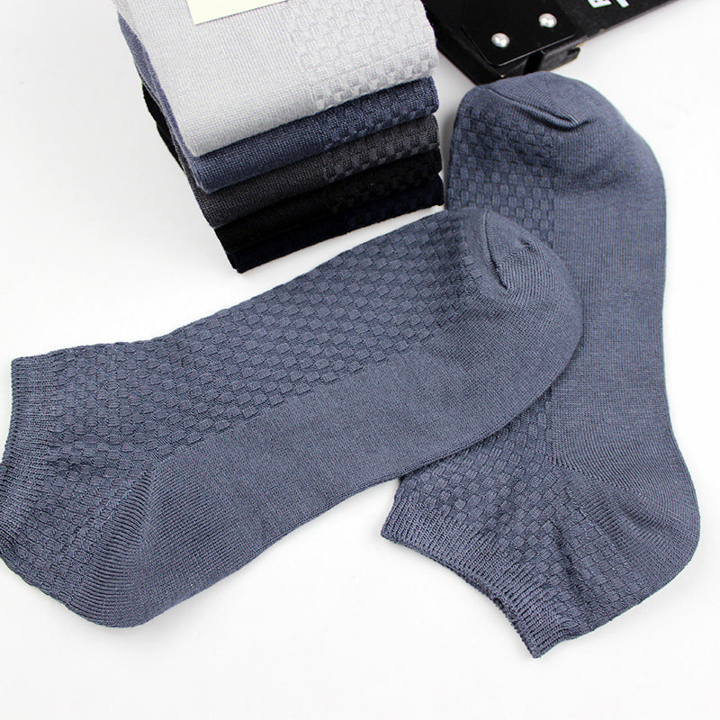 Bamboo Fiber Mens Low Cut Socks